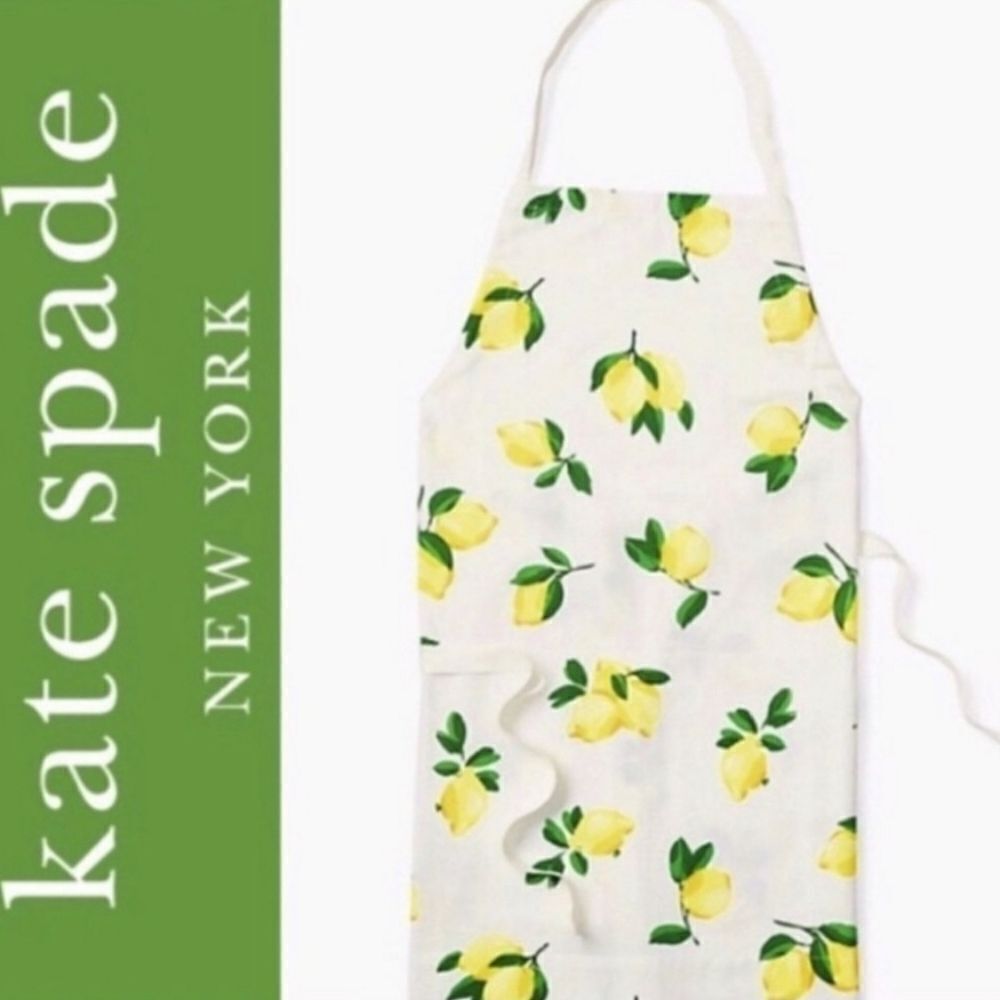 NEW KATE SPADE Life Gives You Lemons print cooking kitchen chef Apron NWT